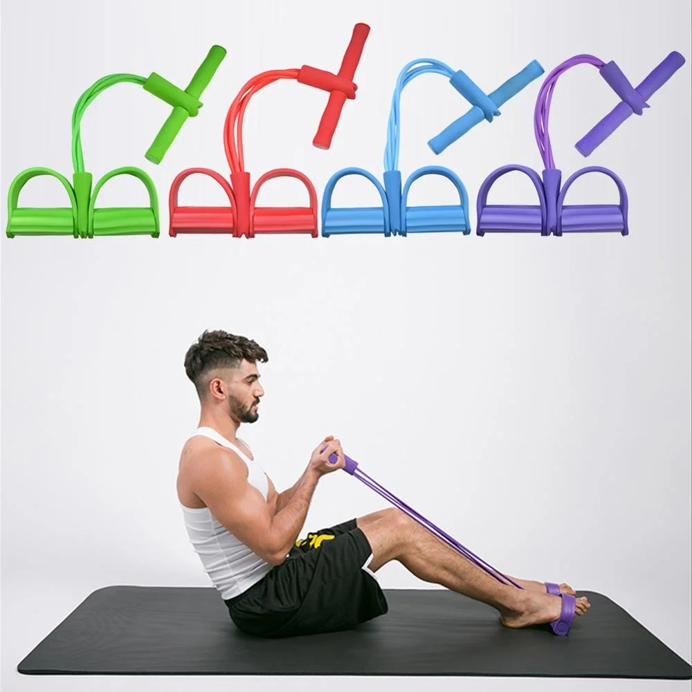 

Multi Function Tension Rope Fitness Resistance Bands Latex Pedal Abdominal Exerciser Sit Up Pull Ropes Yoga Fitness Equipment