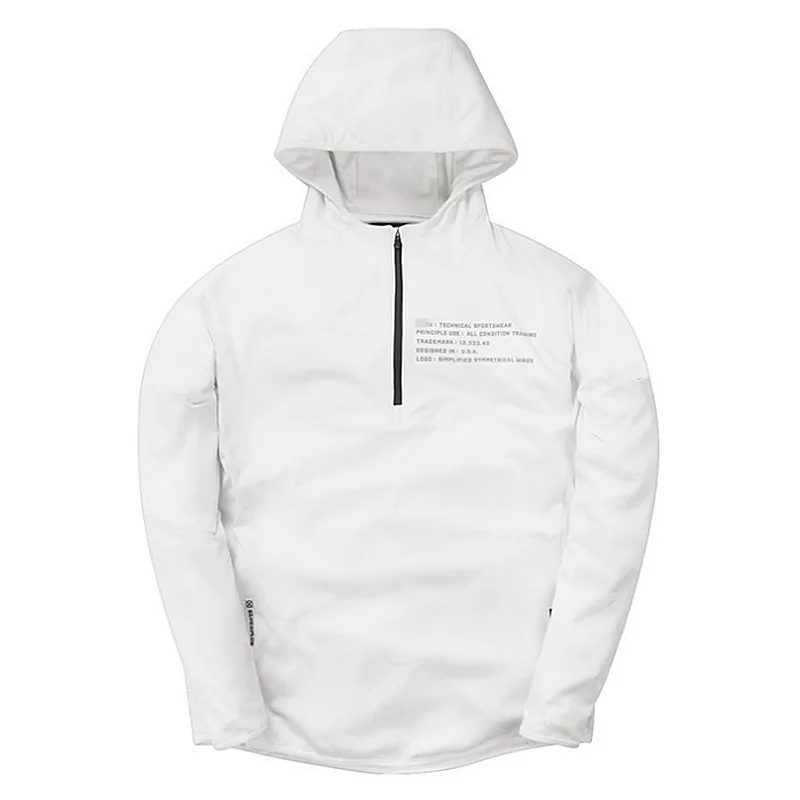 Новинка Мужская Осенняя модная спортивная одежда с капюшоном для фитнеса