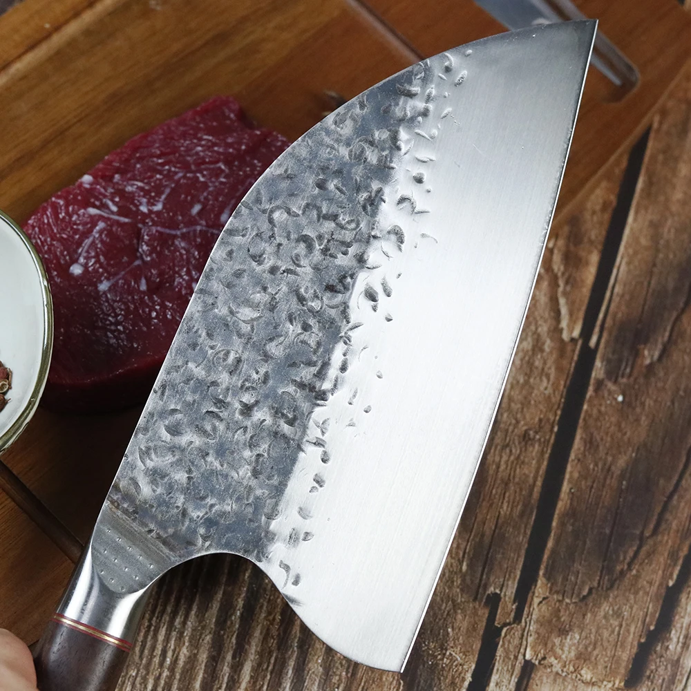 Кухонный нож шеф-повара китайский ручной Кованый острый антипригарный