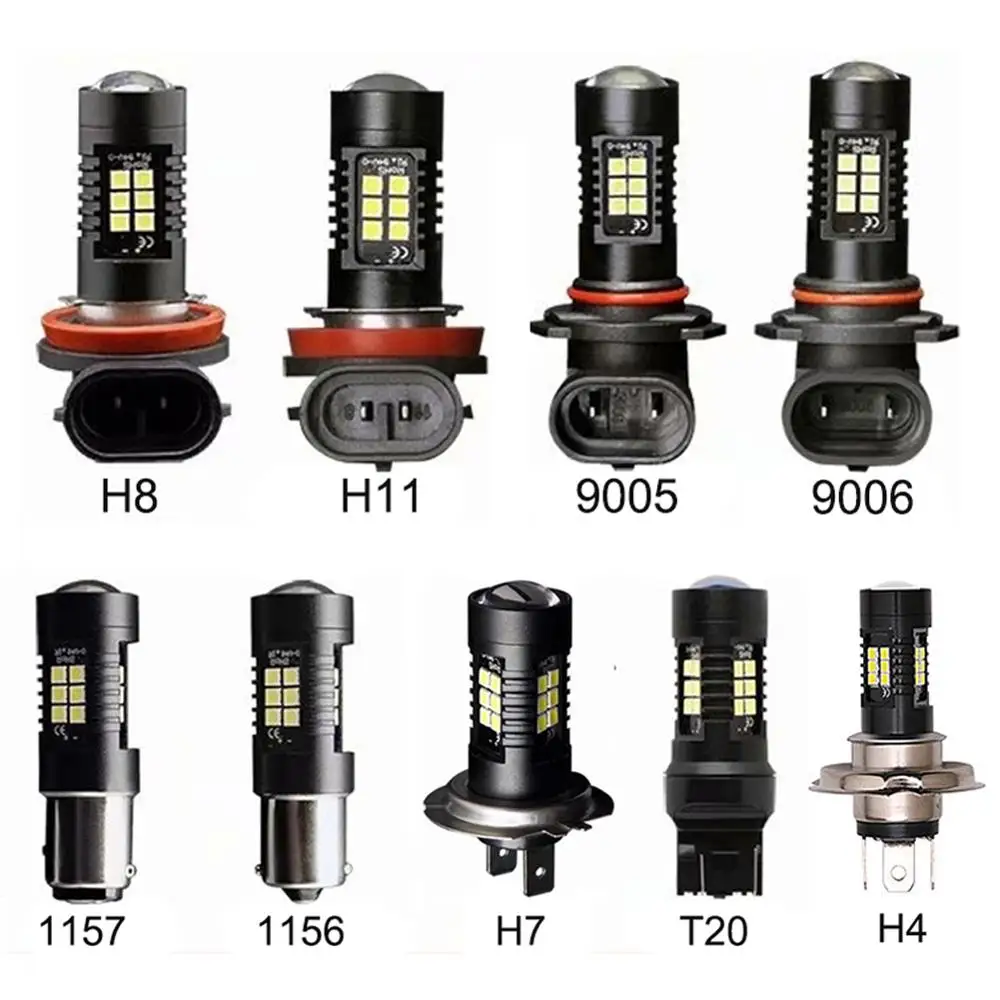 Новинка 1 шт. Водонепроницаемый H7 H8 H11 9005 9006 1156 BA15S 1157 BAY15D T20 7443 светодиодный лампы
