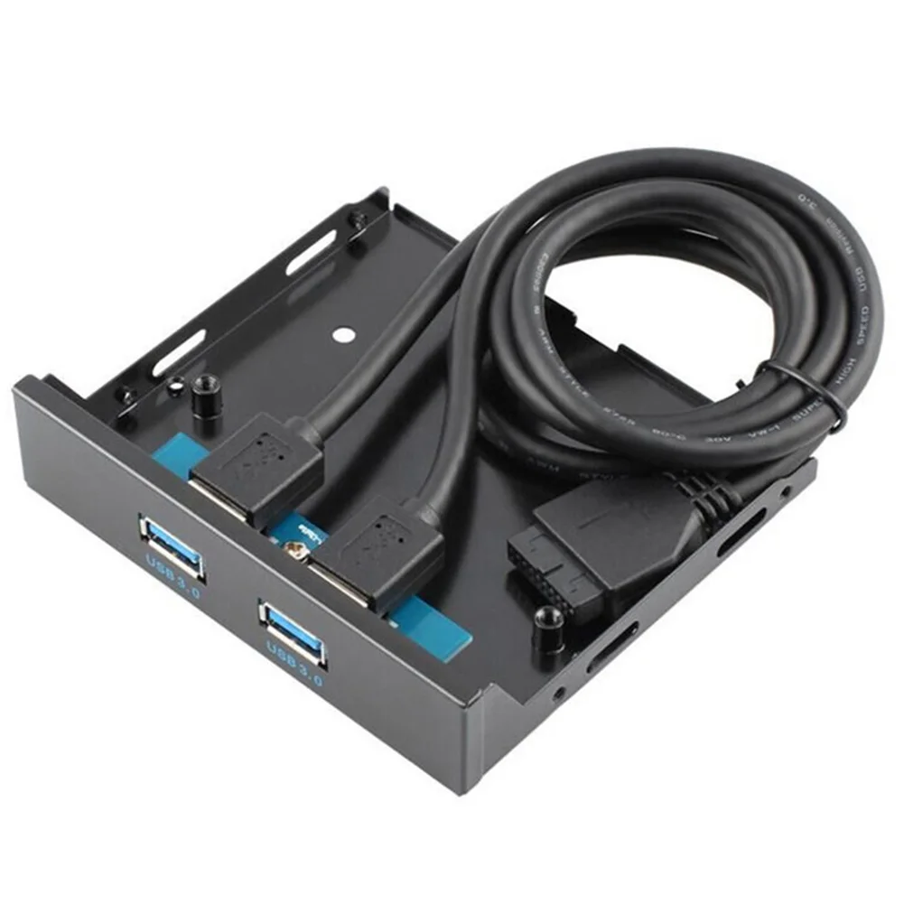 2019 Прямая поставка 2-Порты и разъёмы USB 3 0 спереди Панель отсек расширения до