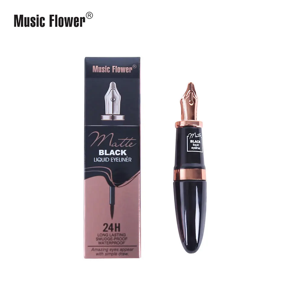 Музыкальный Цвет Водостойкий и Спортивный Подводка От Всех Типов Пота Оптом Ручка-Фонтан Гладкая Анти-Размазывающая Косметика для Макияжа Подарок М5091.