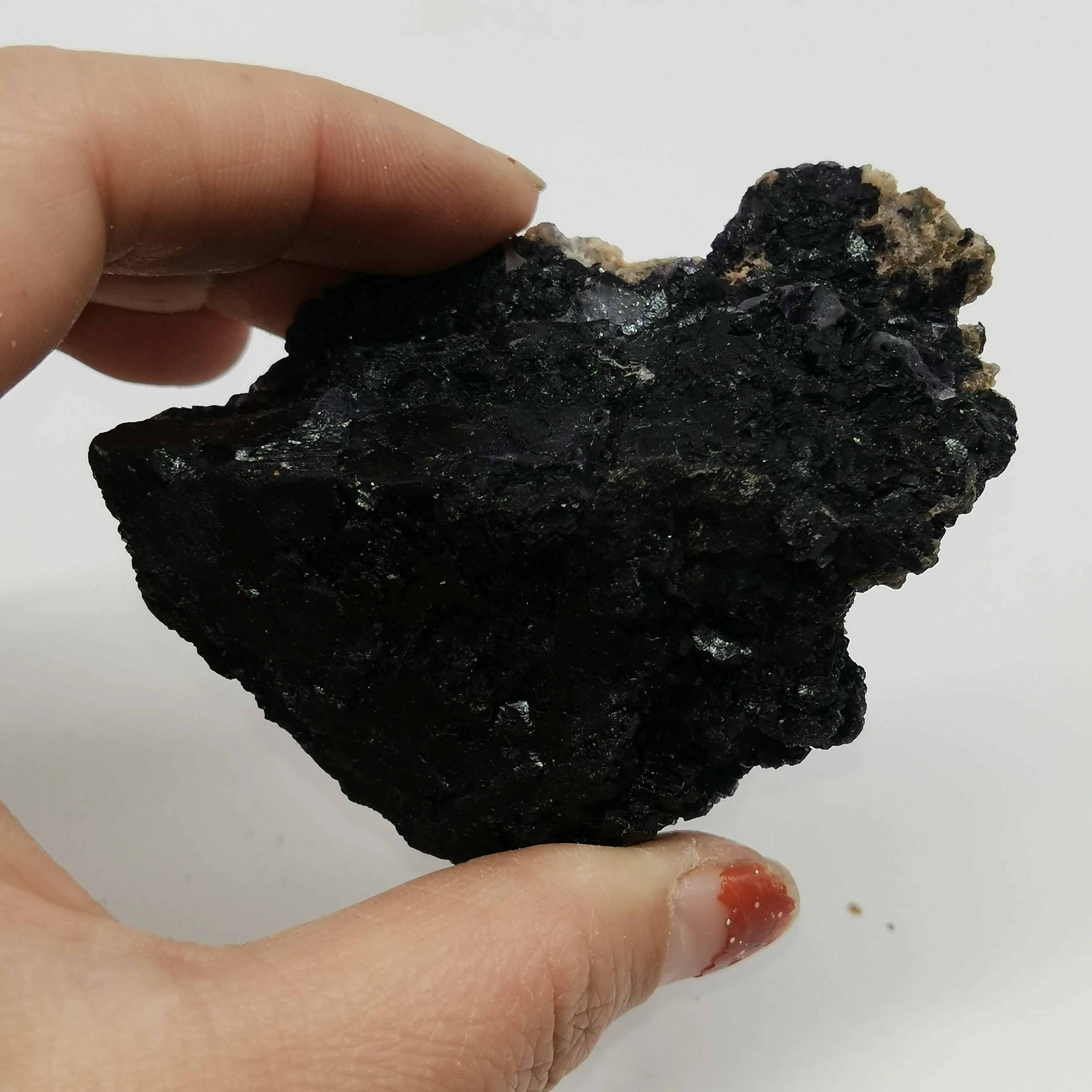 Dohaibogoo целебный Кристалл specimen 110g Purply Fuorite Образец Новое поступление натуральный