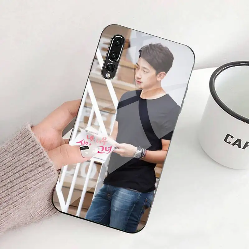 

Hallyu Star Rain Phone Case Tempered Glass For Huawei P9 10 Plus 20 Pro Mate9 10 20 20pro Honor7A 8X 9 10 Nova3i 5