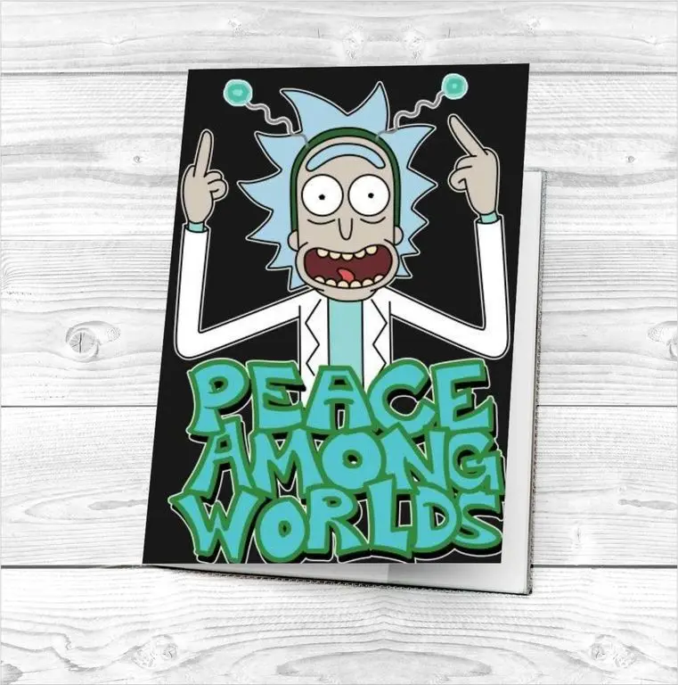 Обложка на паспорт Рик и Морти Rick and Morty № 1 |