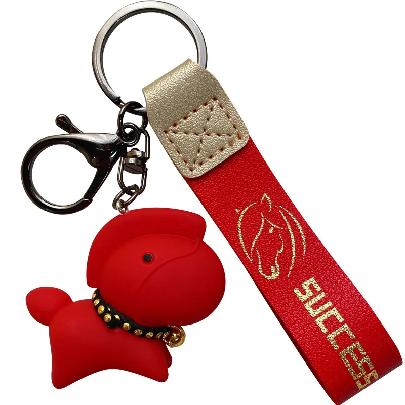 

Disney Creative Nordic Style Resin War Horse Keychain Female Cute Cartoon Doll Key Chain Bag Pendant Couple Accessories Keyring