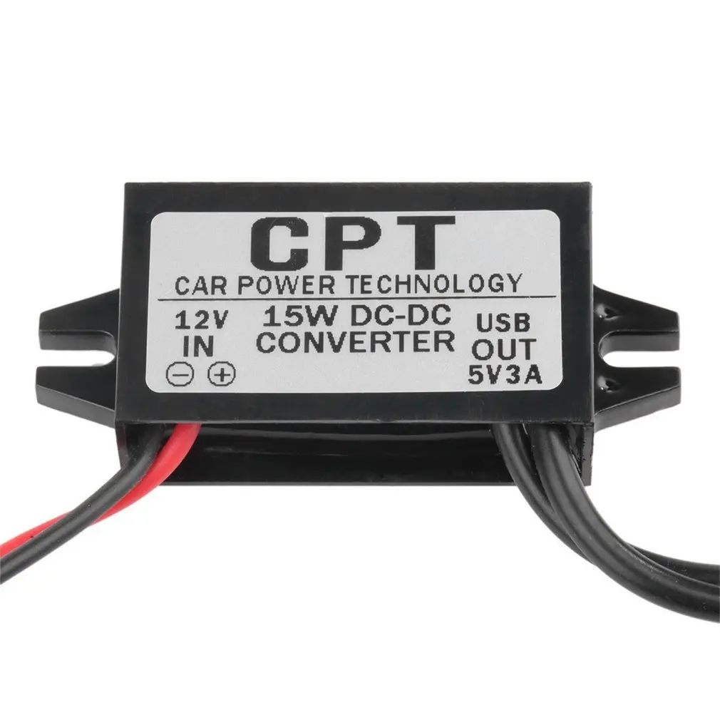 Car Vehicles CPT UL5 Universal DC Converter Module 12V To 5V 3A 15W With Double USB Output Power Adapter | Обустройство дома