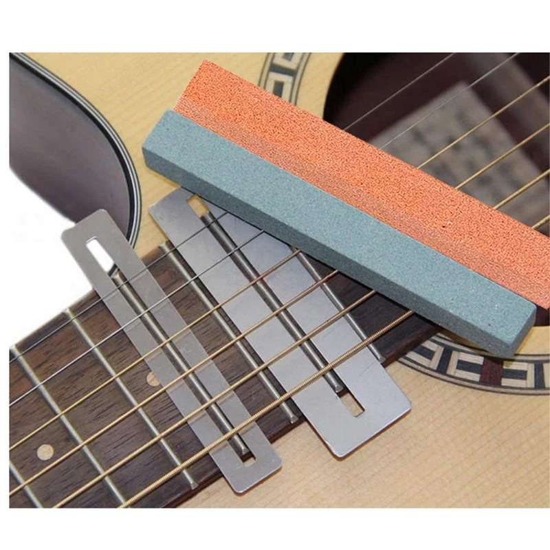 

ABGZ-Guitar Luthier Tool Kit Include Fret Rubber Hammer Guitar Fret Crowning File Fret Rocker Leveling Fingerboard Guards Protec