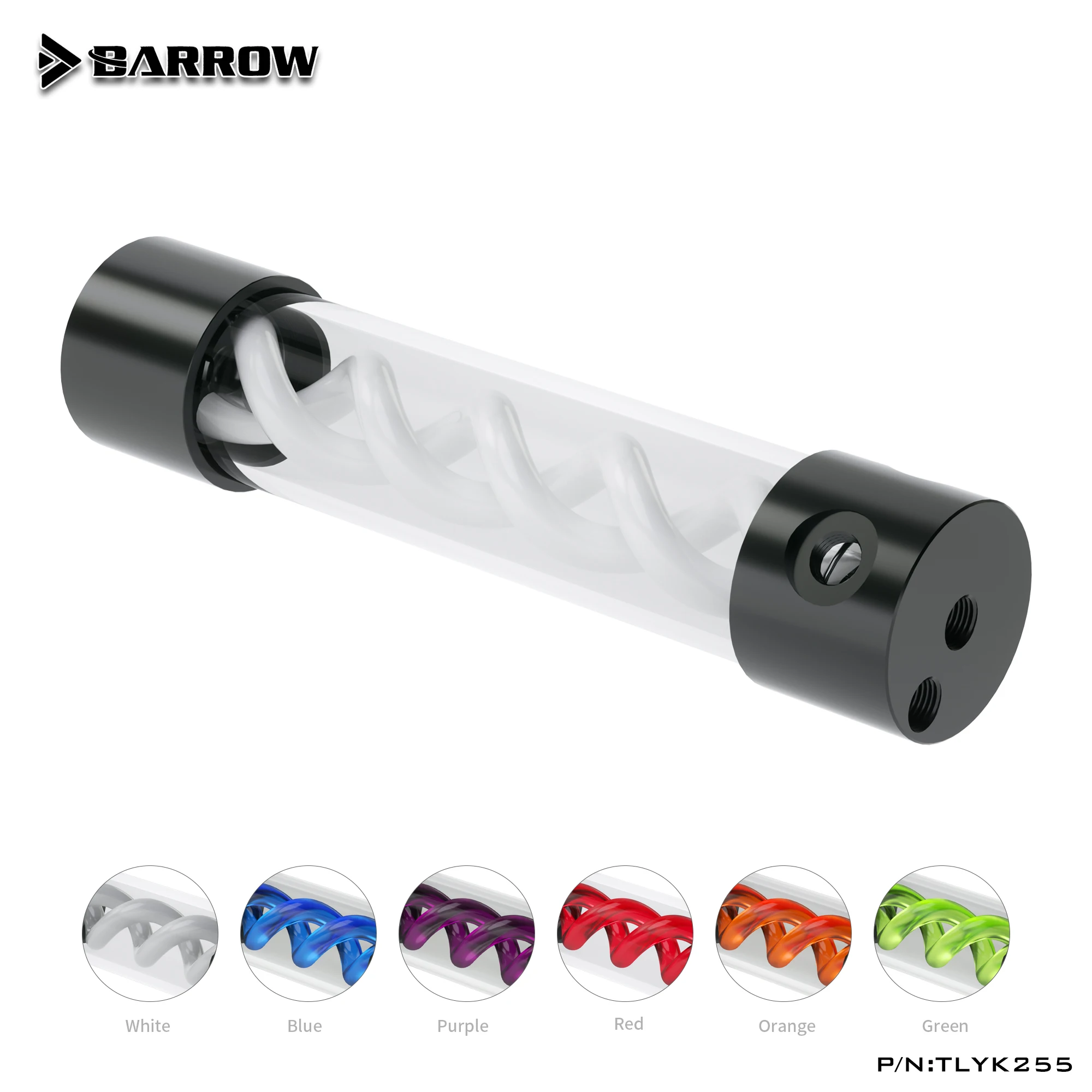 Barrow colorful DNA Transparent Reservoir Tank LRC 2.0 5V RGB come with UV / white lighting 205/255 length /50mm TLYK-255 | Компьютеры и