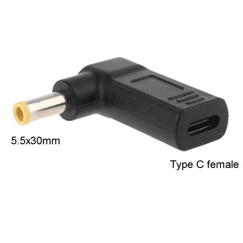 

Type C Female to 5.5x3.0mm DC Plug Jack Connector for Sam-sung Laptop Adapter K3KE