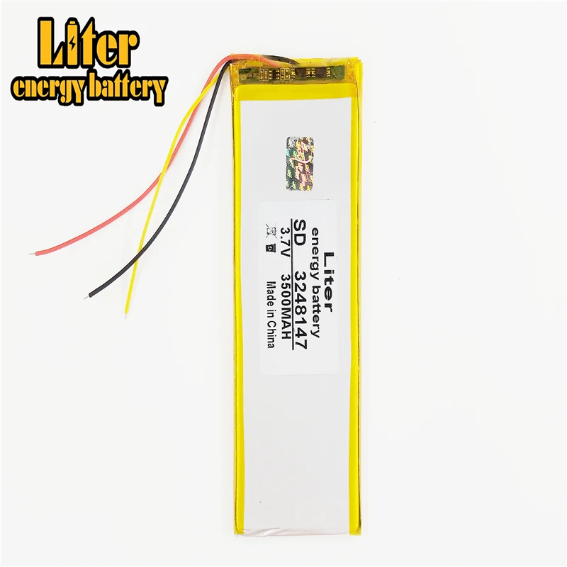 3 провода новые полимерные батареи 3248147 3500 мАч 7 в thium battery Irbis tx18 | Электроника