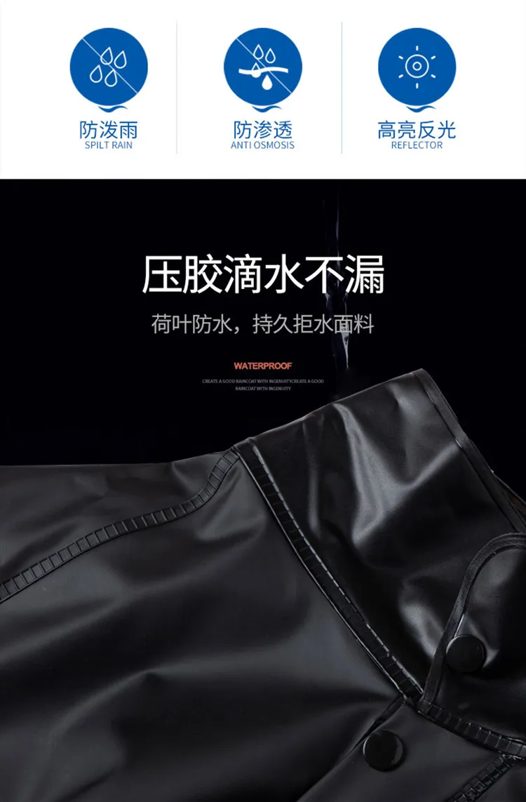 

Adult Cycling Mens Raincoat Rain Pants Waterproof Motorcycle Raincoat Plastic Imperneable Yagmurluk Erkek Rain Gear BE50rc