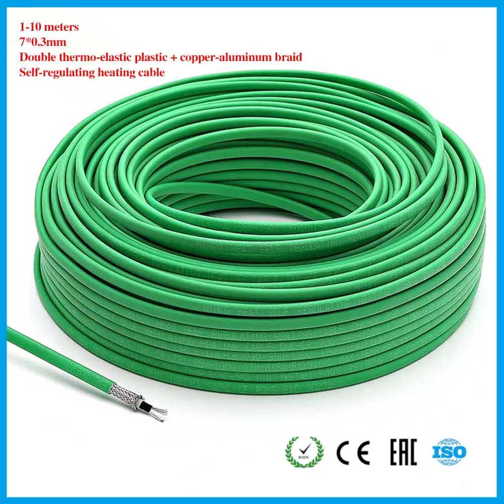 

Home heating pipe heating 110V high quality cable self-limiting temperature 17W green energy saving can work in the pipe