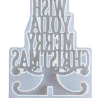 DIY Рождественская серия эпоксидная смола, форма, Рождественская елка, буквы, силиконовая форма для украшения, Рождественская силиконовая форма для смолы