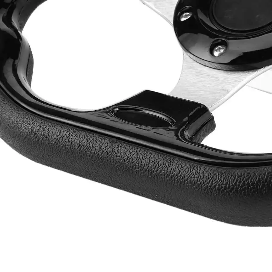 Руль для гоночного автомобиля 320 мм/дюйма с кнопкой звукового сигнала глянцевый