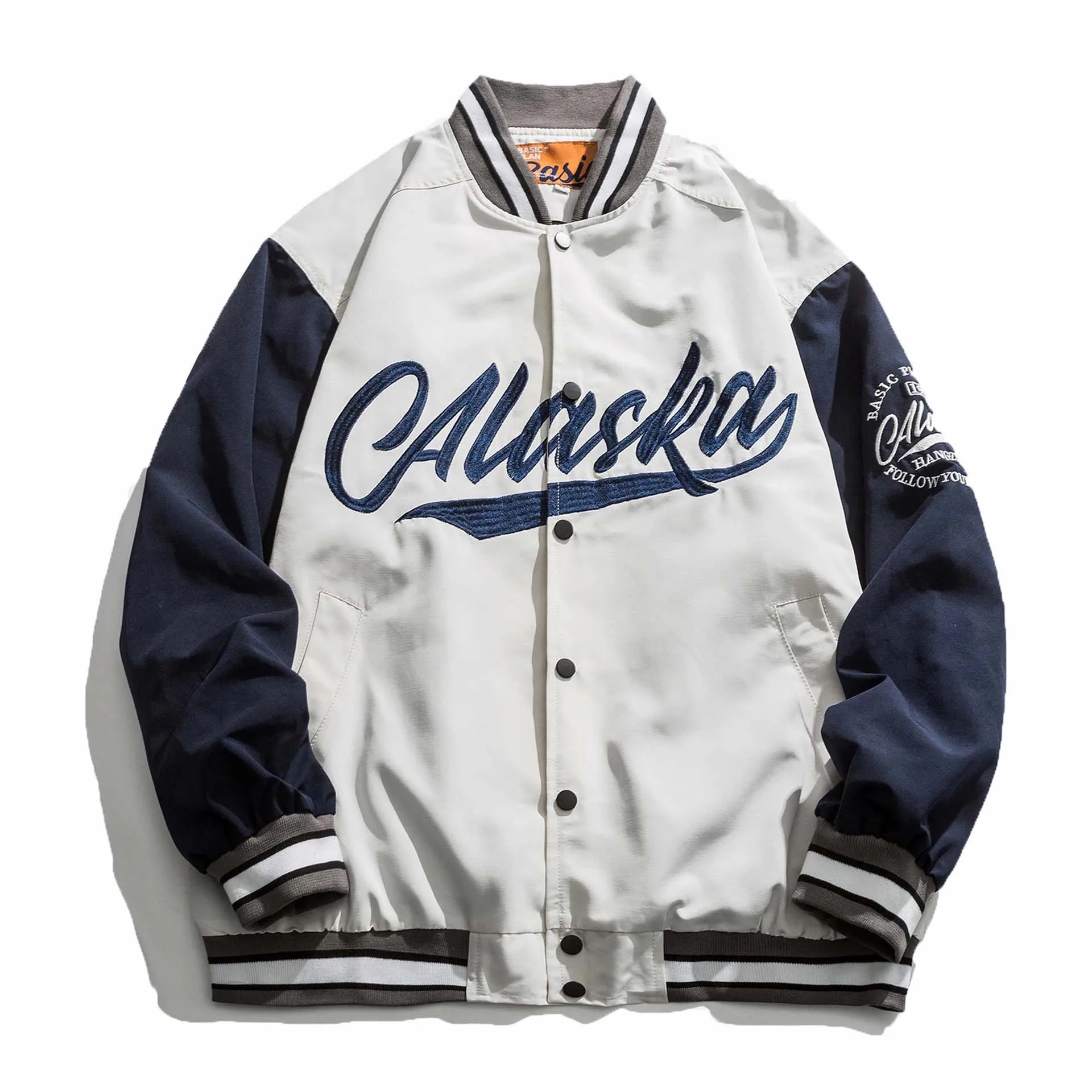 

Мужские Бейсбольные куртки в стиле хип-хоп, уличная одежда в стиле пэчворк, модная повседневная униформа с длинными рукавами для пары, Новин...