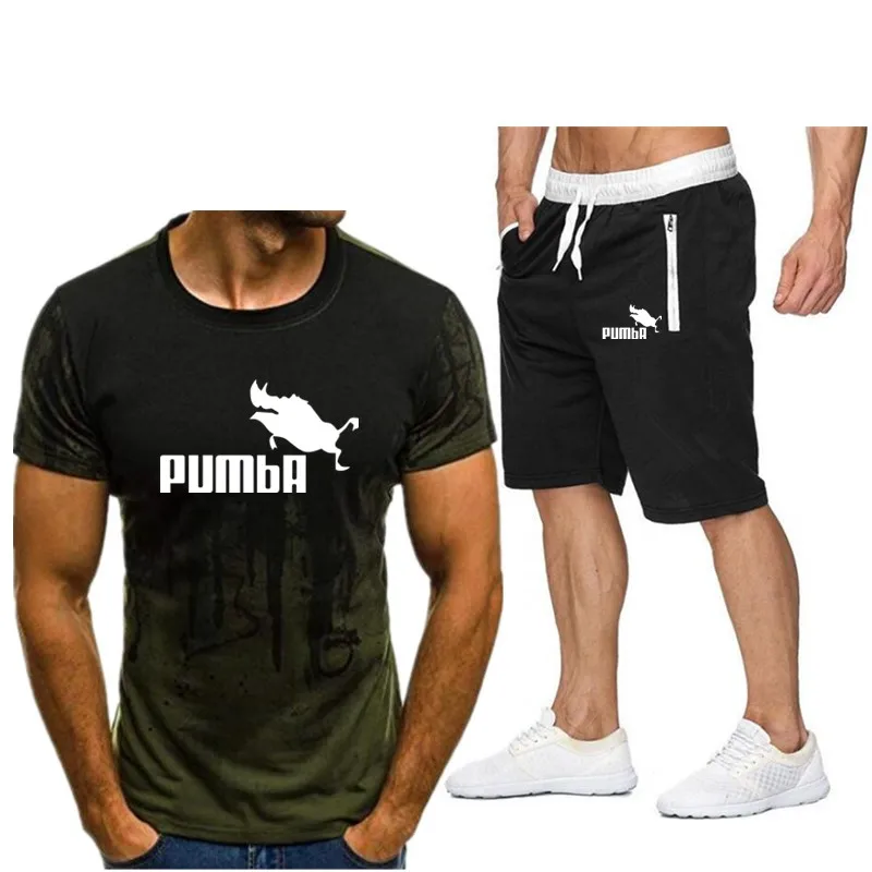 2020 забавный мужской костюм с принтом логотипа модная мужская 3D футболка и шорты