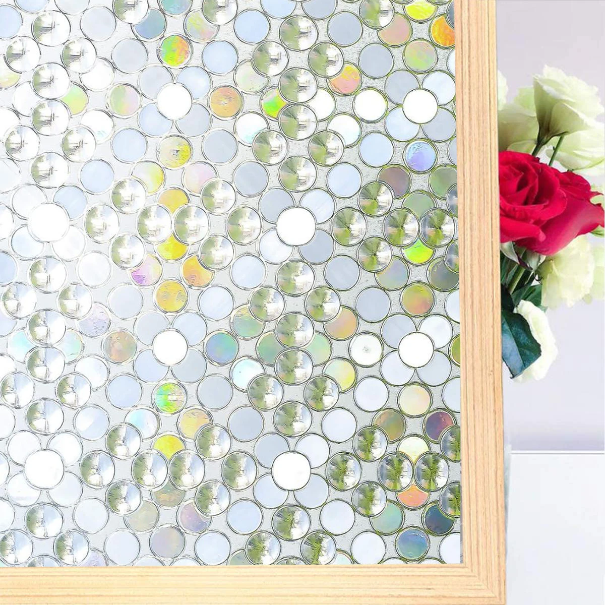 3D воздушно-пузырьковая оконная пленка Конфиденциальная декоративная травленная