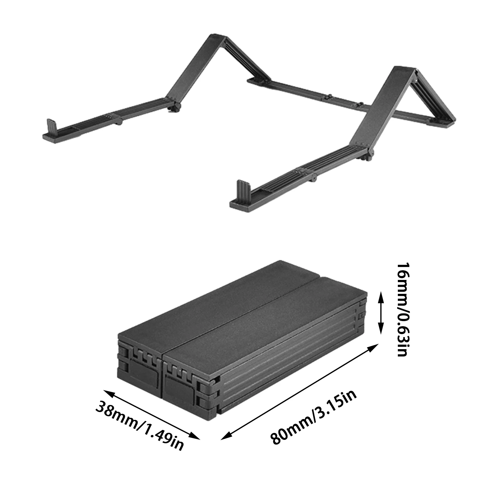 

Portable Laptop Holder Foldable Ergonomic Riser Stand Notebook Bracket Computer Cooling Holder Desktop Storage For 10-15.6 Inche