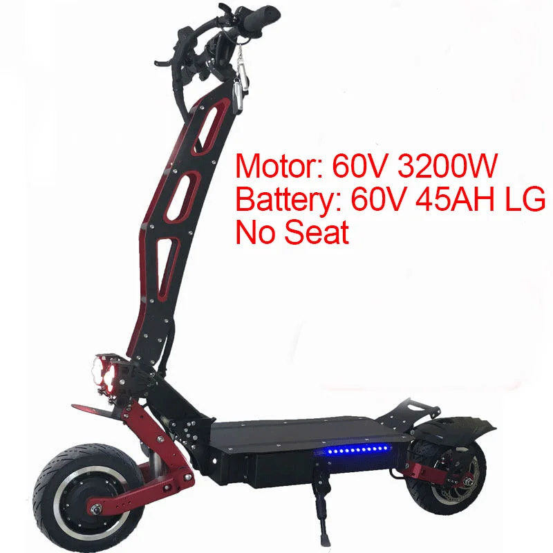 60V LG 45AH no seat 3200 Вт 60 в электрический скутер 11 дюймов скейтборд 95KMH Longboard для взрослых E скутер электрический складной Ховерборд Patinete Eletrico велосипед - Цвет: 60V LG 45AH no seat