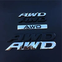 1 pcs 3d metal awd logo emblem badge car body decal stickers for subaru honda 4x4 off road suv car styling decorative