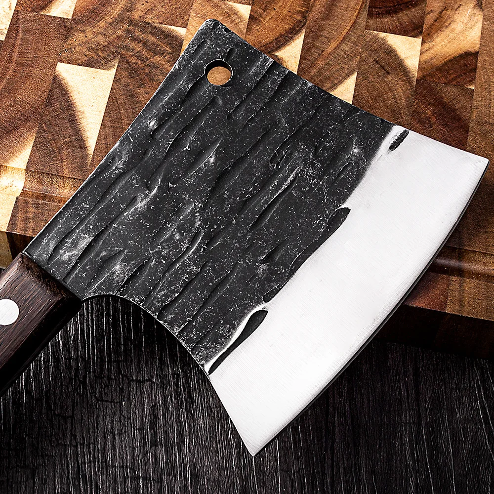 Кованый Топор Ручной работы из нержавеющей стали жесткий нож для нарезки бытовой