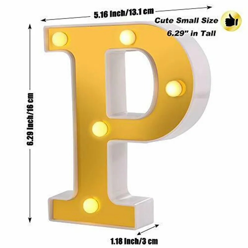

Leucht 26 Englisch LED Brief Nachtlicht Kreative Alphabet Anzahl Lampe Romantische Hochzeit Geburtstag Party Vorschlagen Dekor