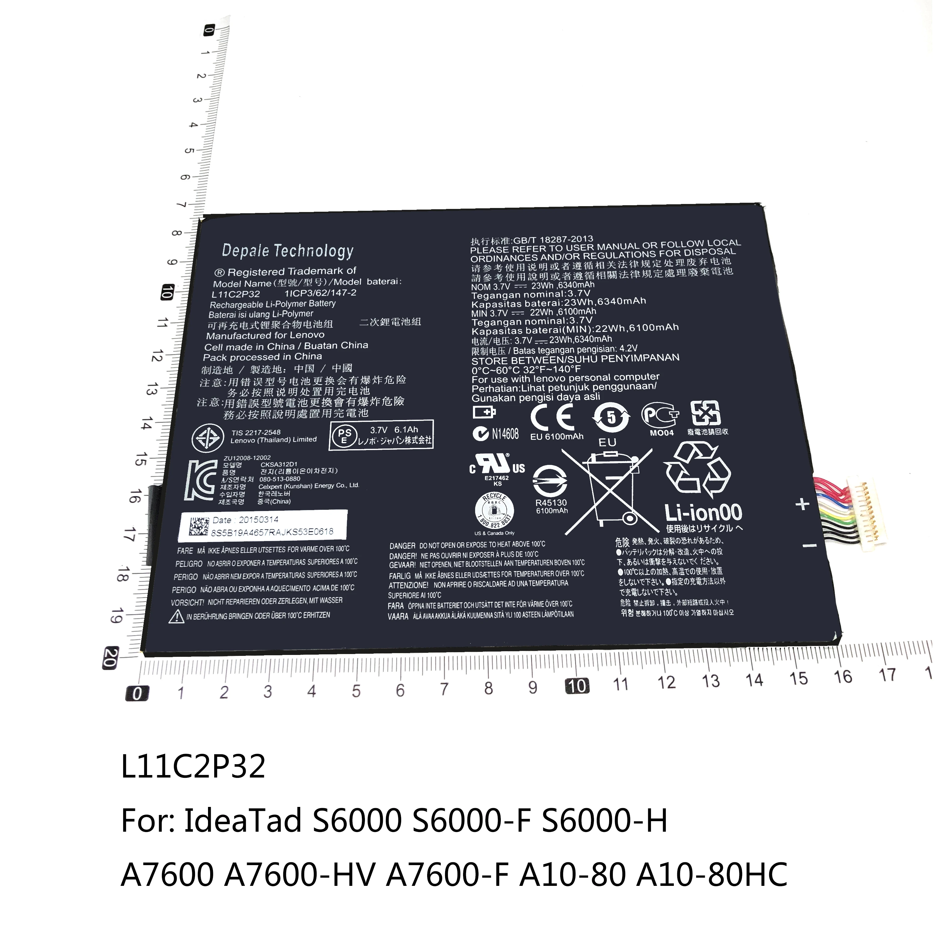 Аккумулятор L11C2P32 L12T1P33 L13D1P31 L13D1P32 для Lenovo Tab S6000 A7600 A10-80HC lepad7 A1000 A3000 A3500 S5000 710i A7 A8 A5500 |