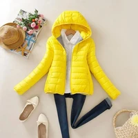 new in spring 2022women ultralight thin down jacketsolid colorduck down hooded top long sleeve warm coat parka female outwear