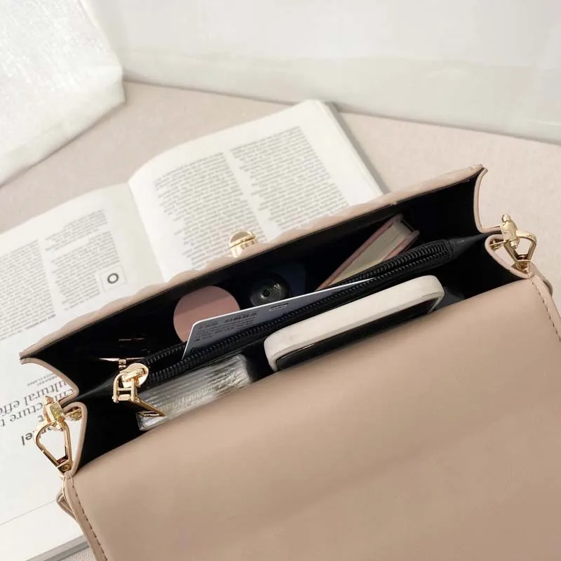 

Fashion Embroidery Thread Tote Bags for Women High Quality Leather Shoulder Bag Female Luxury Brand Small Flap Crossbody Handbag