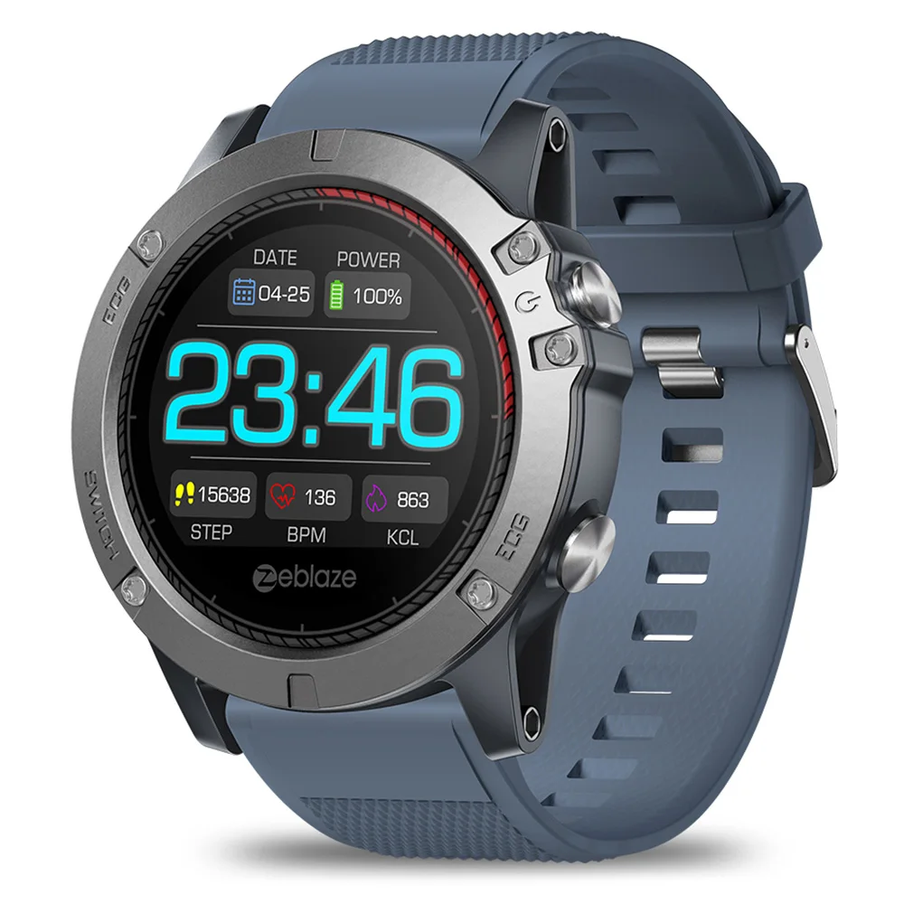 Zeblaze VIBE 3 ЭКГ Bluetooth умные часы мгновенный монитор сердечного ритма IP67