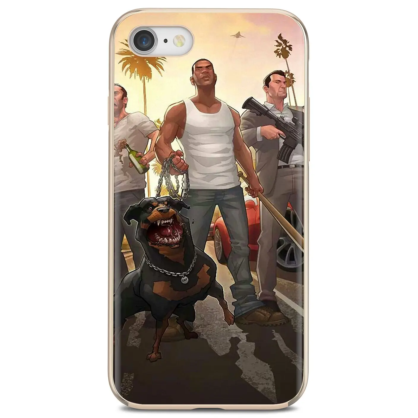 GTA sa Grand Theft Auto 5 V мягкий чехол для iPhone 11 Pro 4 4S 5S SE 5C 6 6S 7 8 X 10 XR XS Plus Max iPod Touch | Мобильные
