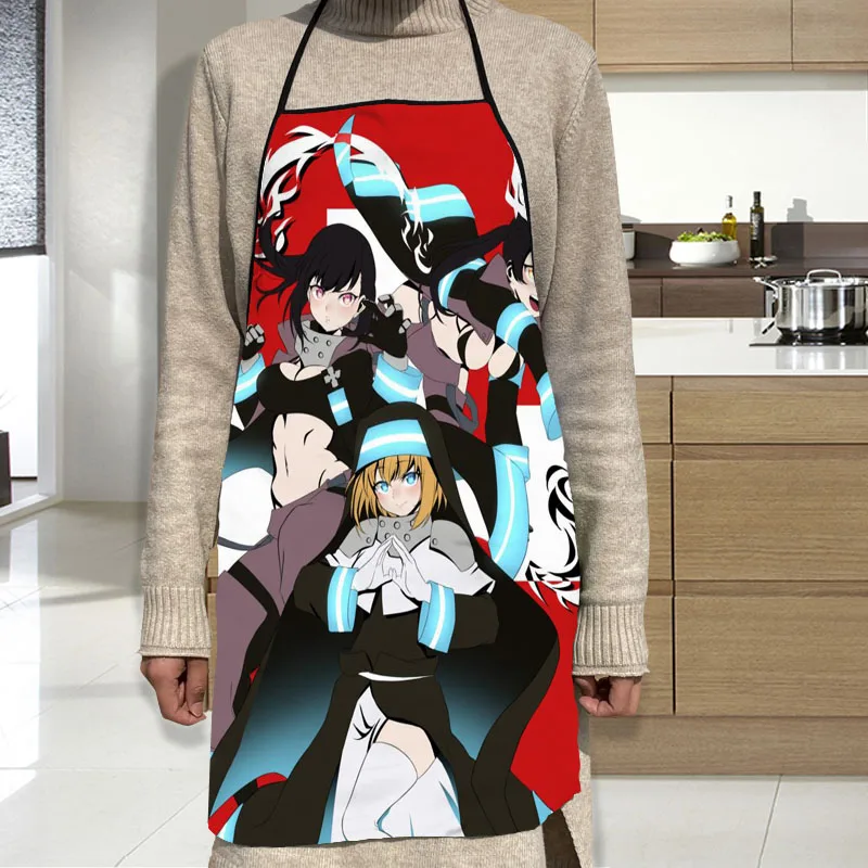 Фартук Fire Force из ткани Оксфорд водонепроницаемый кухонный фартук для мужчин и