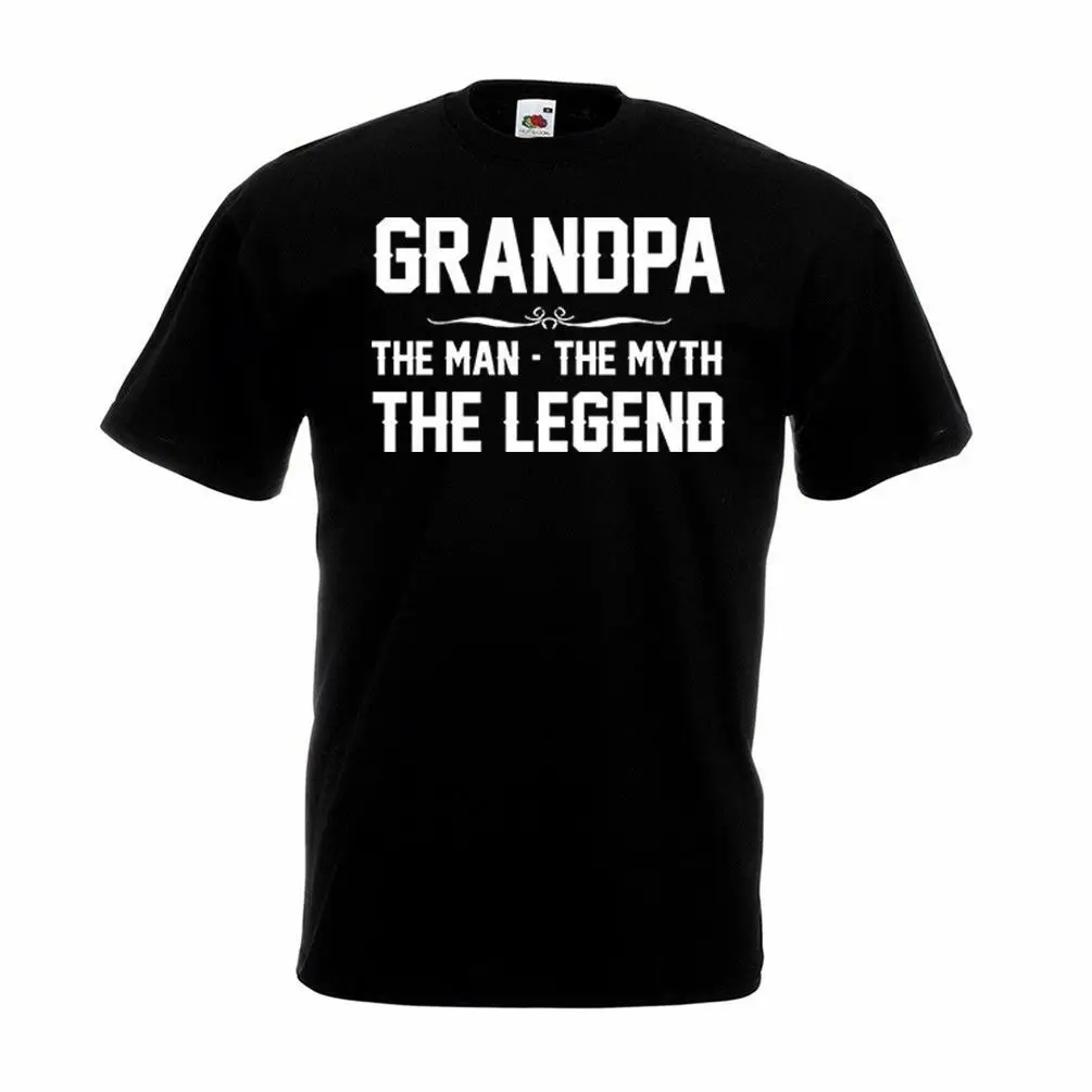 Футболка с надписью Человек Дедушка миф Забавный Брюс папа Рождественский