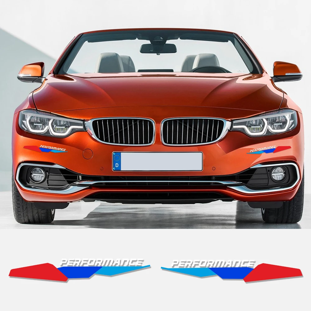 Наклейки на передний бампер для BMW e90 e46 e39 e60 f30 f31 g30 f85 f16 f10 f34 x3 x4 x5 e70 f15 x6 M3 M5