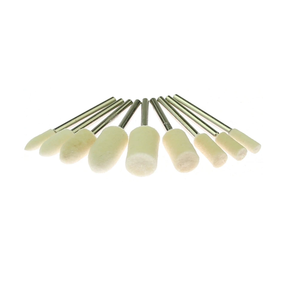 

Шлифовальные головки RAMS BRALIN, шерстяной войлок и воловья кожа, 10 шт.