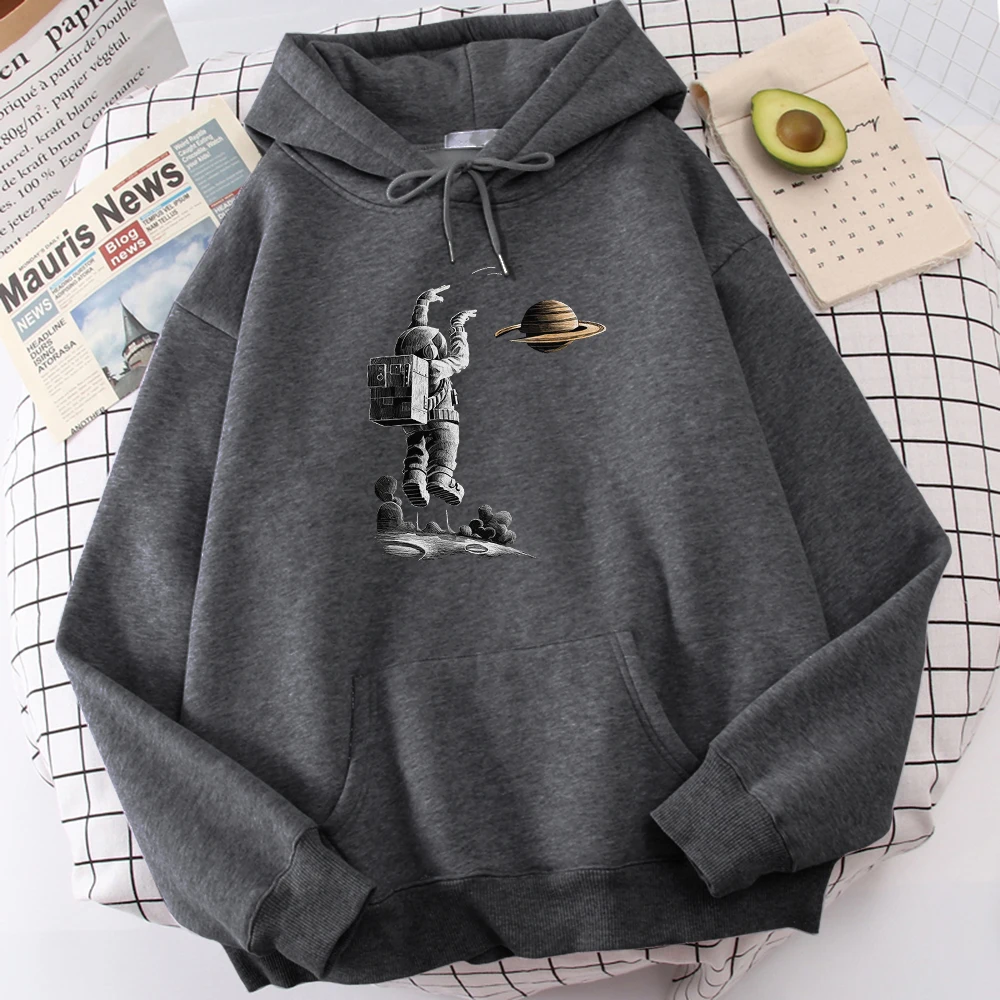 

Hot Sale Soft Casual Sportwear Looking At Saturn Dunk Printing Male Hoodie Warm Winter Mens Hoodies Oversized Comfortable Hoody
