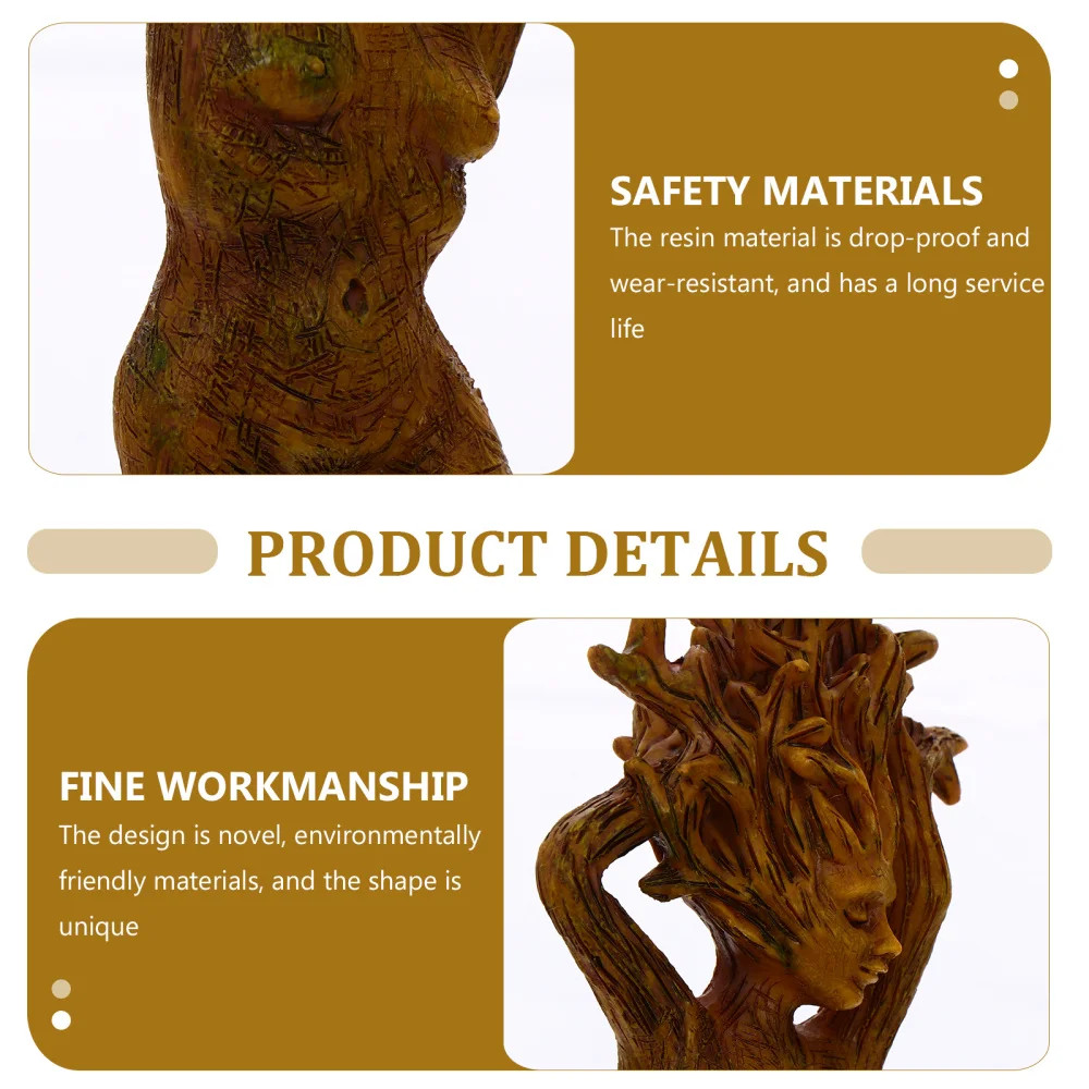 

1pc Creative Mini Forest Statue Garden Craft Resin Ornament for Office