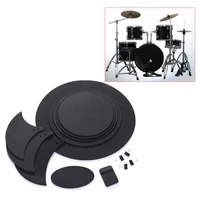 2021 new 10pcs bass snare drum sound off mute silencer drumming rubber practice pad set