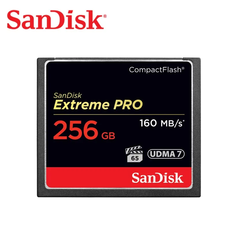 Карта памяти SanDisk 160 м/с 32 Гб 64 128 ГБ 256 CF карта extreme PRO высокоскоростная Компактная