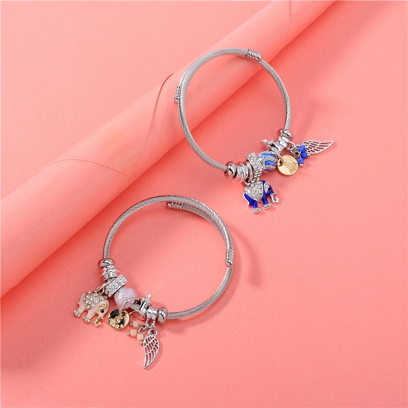 Браслет манжета из нержавеющей стали для женщин модные очаровательные браслеты