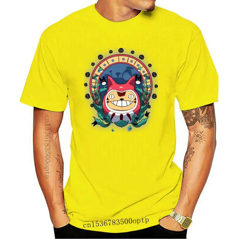 

New Printed Men T Shirt Cotton tshirt My Daruma Nekobasu O-Neck Short-Sleeve Women T-Shirt
