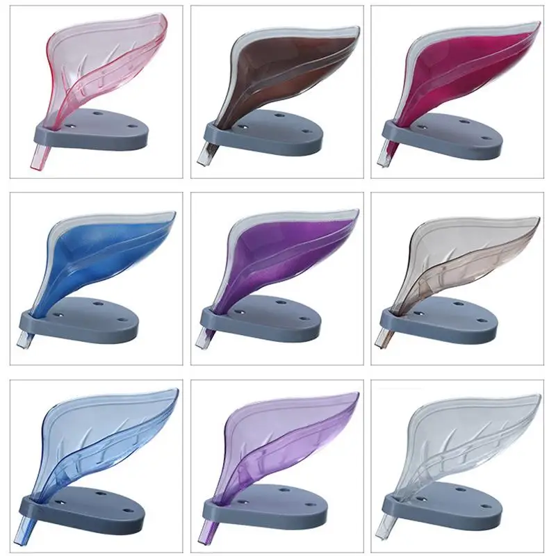 Мыльница в форме листа дренаж для мыла держатель коробочка мыльница поднос