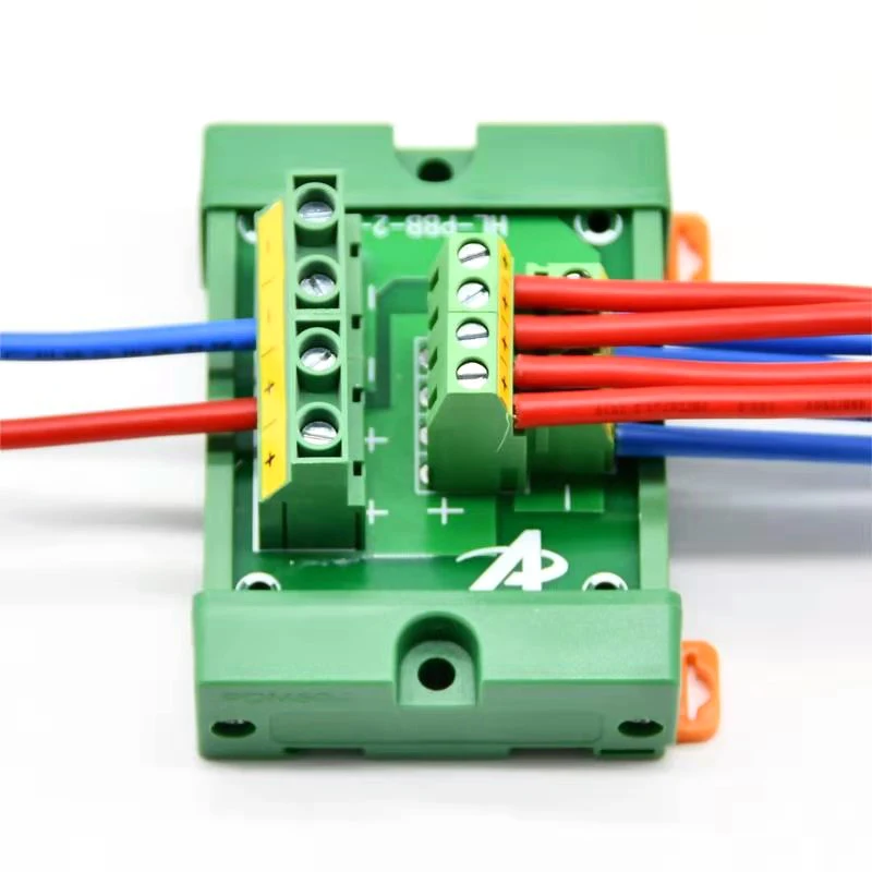 

The guide rail type Junction box Case Single Phase 2-IN 4/8/10/12/16/18/20-OUT Wire Terminal Box