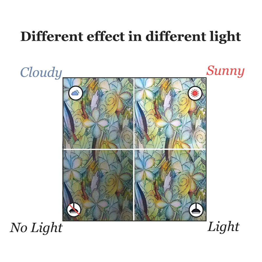 Новинка 2021 четыре листа клевера матовое стекло статическая наклейка оконная