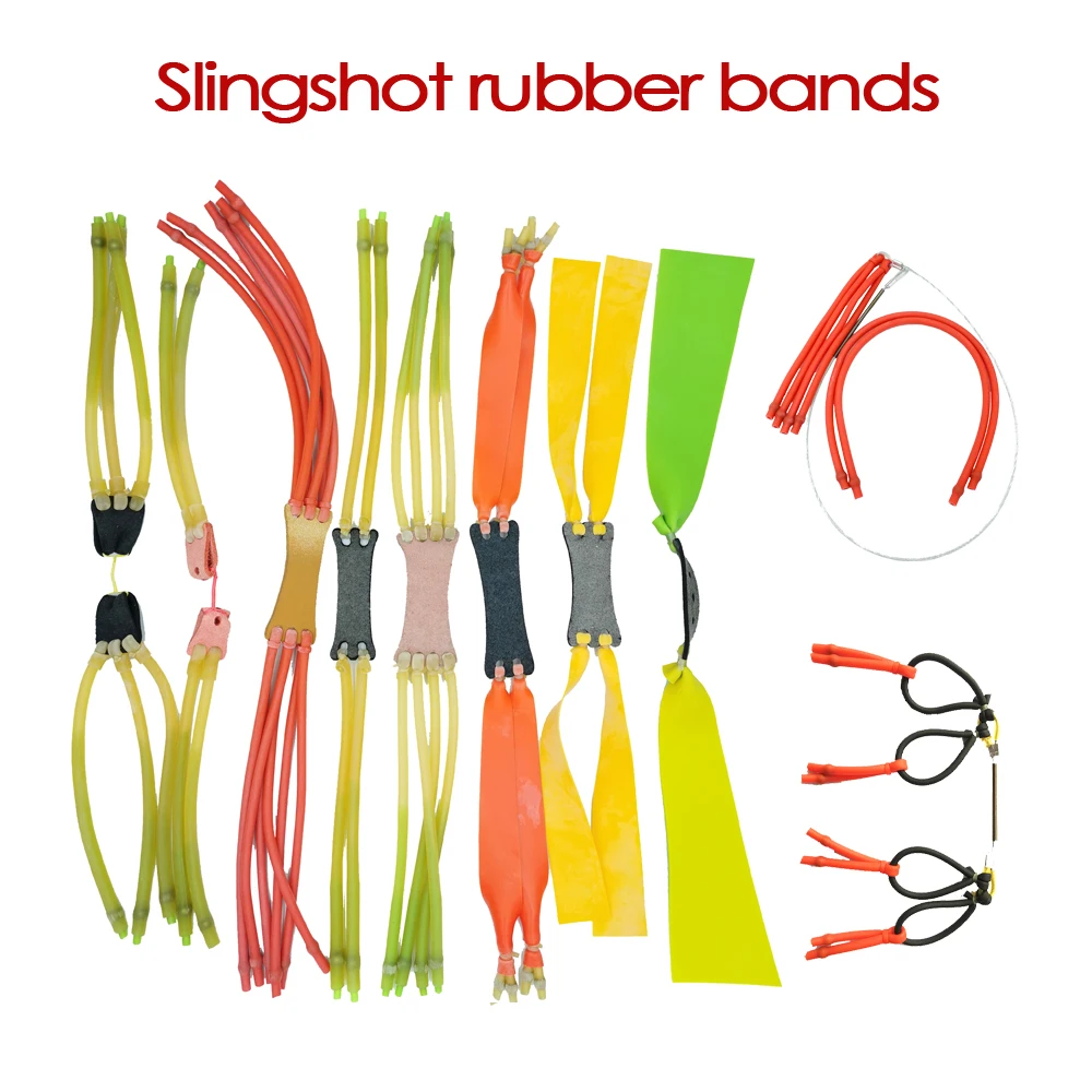 

High Elasticity slingshot rubber band slingshot accessories Frost-proof and Explosion-proof 8-strand Inside-through rubberband