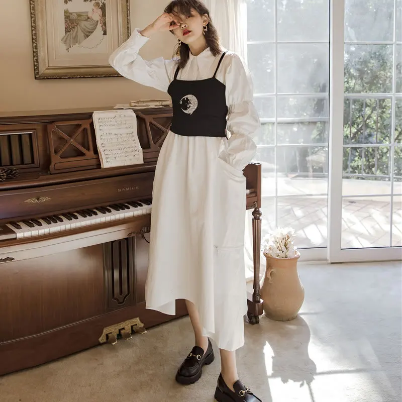 XITAO хит цветная вышивка Рабочая Мода 2020 весна без рукавов новинка открытая спина