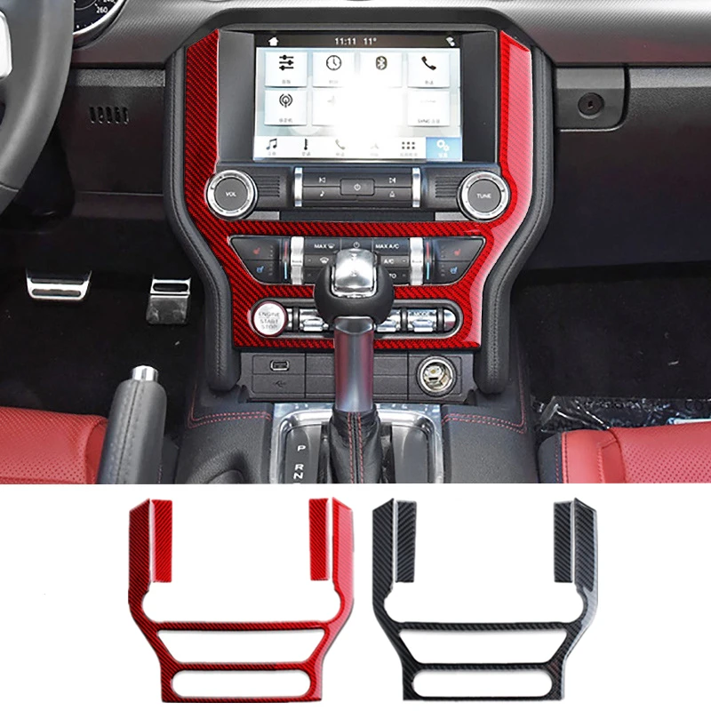 Для Ford Mustang углеродное волокно кондиционер воздуха с центральным управлением CD