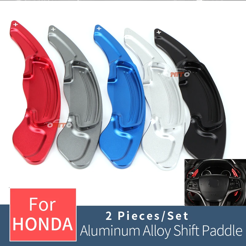 

2pcs/set Car Steering Wheel Shift Paddle Shifter Extension for SPIRIOR ACCORD ODYSSEY UR-V CR-V HBRID 2.0L car styling