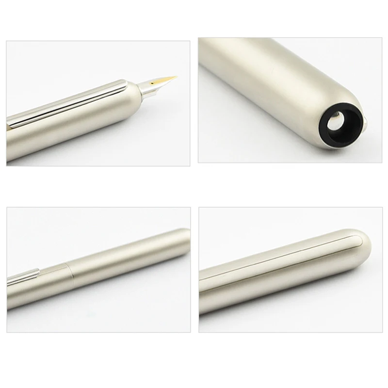 Ручка перьевая с титановым наконечником и чернильным | Канцтовары для офиса дома
